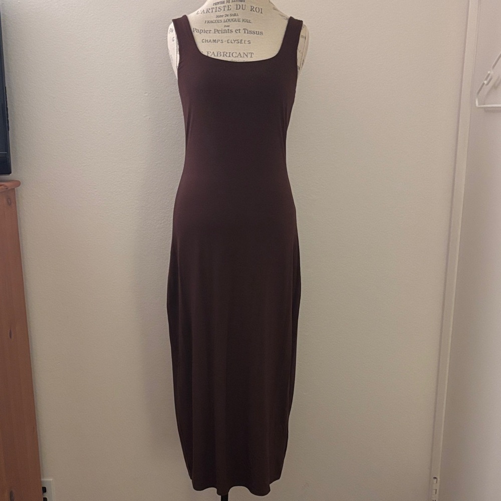 Gentle Fawn Brown Scoop Neck Maxi Dress